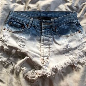 Washed shorts